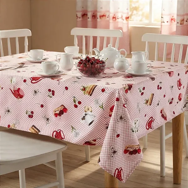 Toalha De Mesa Dol Clean Athenas Ivana 2 140X140 4 Lugares Limpa Fácil