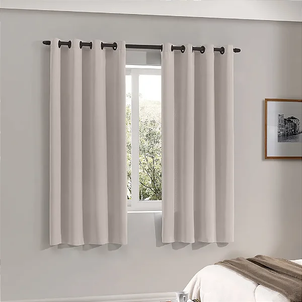 CORTINA BJA RUSTICA 360X250 OXFORD LISA AREIA