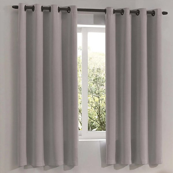 CORTINA BJA RUSTICA 260X170 OXFORD LISA TAUPE