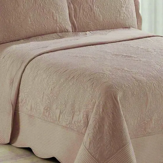 KIT COLCHA CAM ANTIQUE KING ROSE 3PÇS