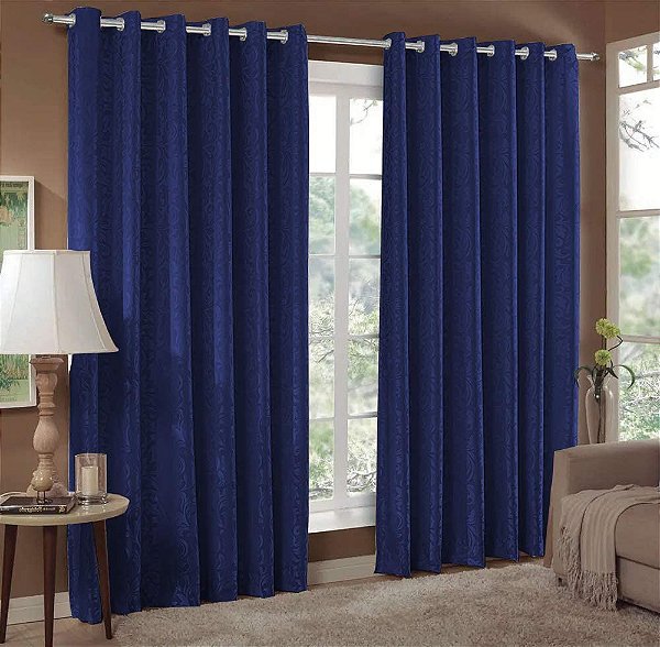 CORTINA BECADECOR VENEZA 260X170 3170 AZUL PRUSS