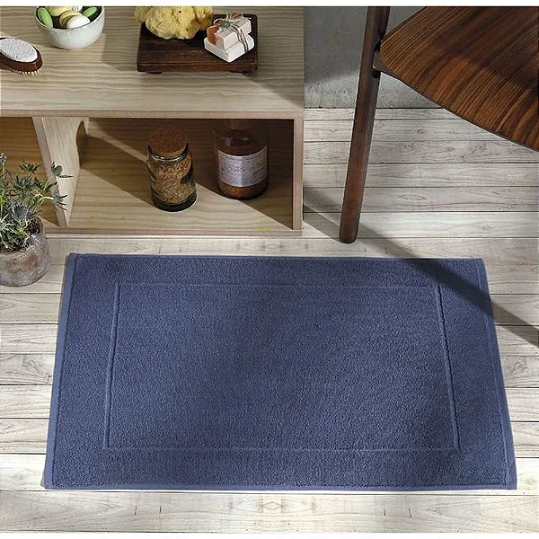 Piso Atoalhado Dohler Felpudo Rubi Azul 9370