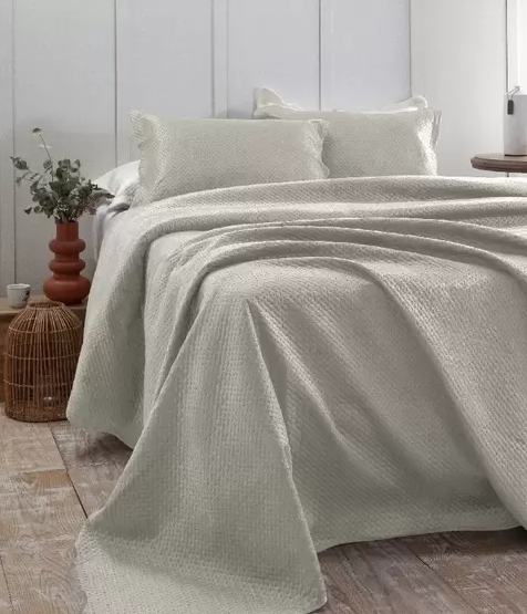 KIT COLCHA RZC BLOOM AVELUDADO CASAL 220X240