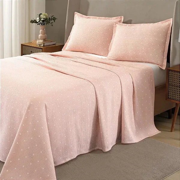 KIT COLCHA DOL PIQUE QUEEM 240X250 SOFIA