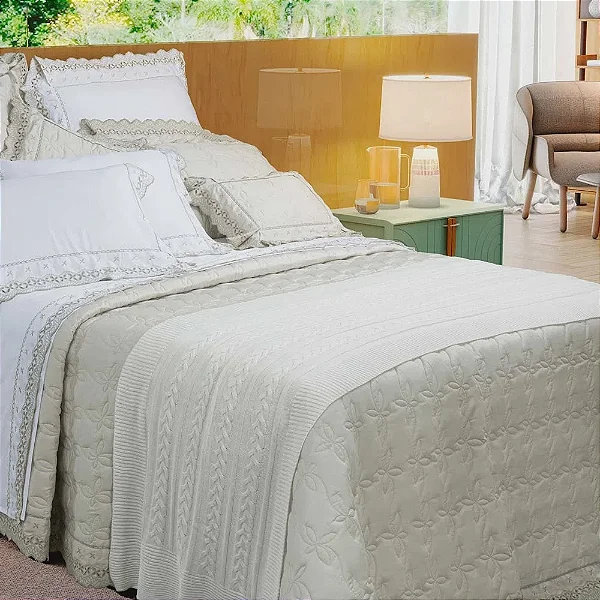 Jogo de Cama Marken Fassi Casal T-3796 BR Bege
