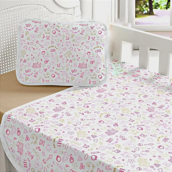 Jogo de Cama Sul Brasil Baby 3489 cor Rosa