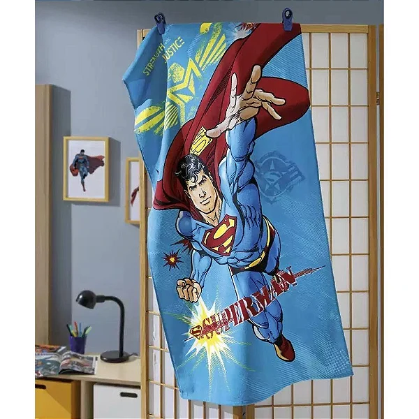 T BANHO DOL VELOUR LICENCIADO 70X130 SUPERMAN 23