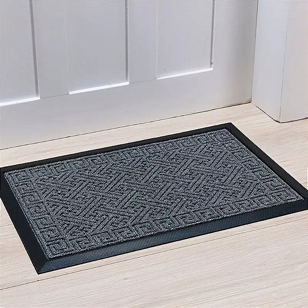 TAPETE NIA PORTA LIMA 40X60 CINZA