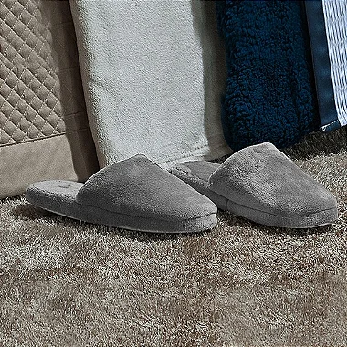 Pantufa Niazitex Toque de Seda cor Kaki número 35-36