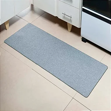 TAPETE NIA COZINHA NATURE 46X120 CINZA