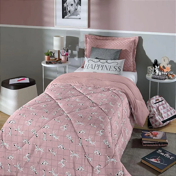 EDREDOM HDR PLUSH INOVE EST SOLT 160X235 DALMATAS
