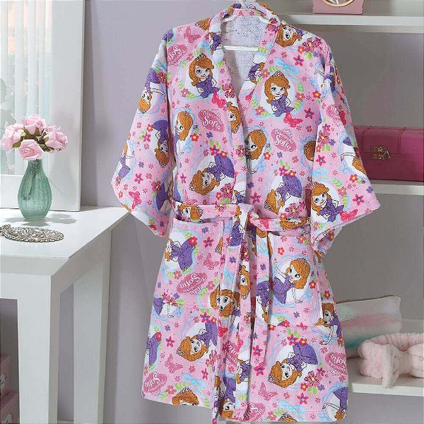 ROUPAO DOL INFANTIL FELPA VELOUR P PRIN SOFIA 12