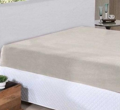LENCOL HDR PLUSH INOVE LISO CASAL 138X188 CEVADA