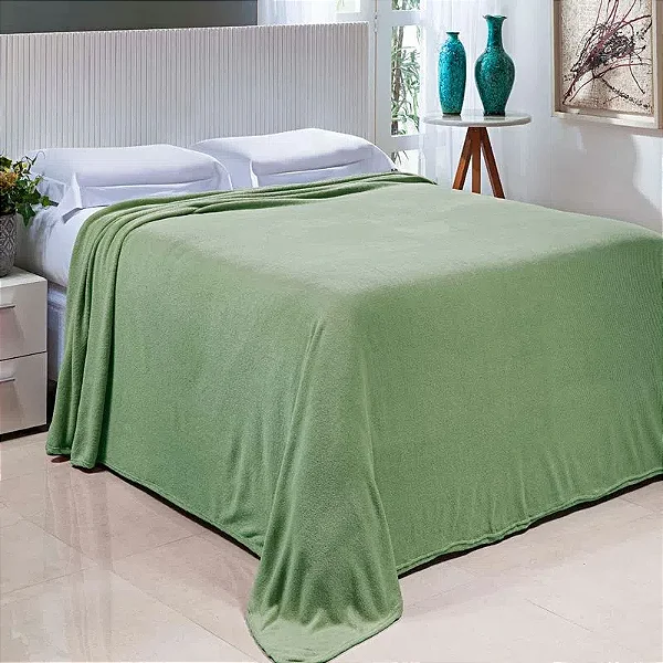 Cobertor Niazitex Essence Nc 220X240 Verde Oliva Queen