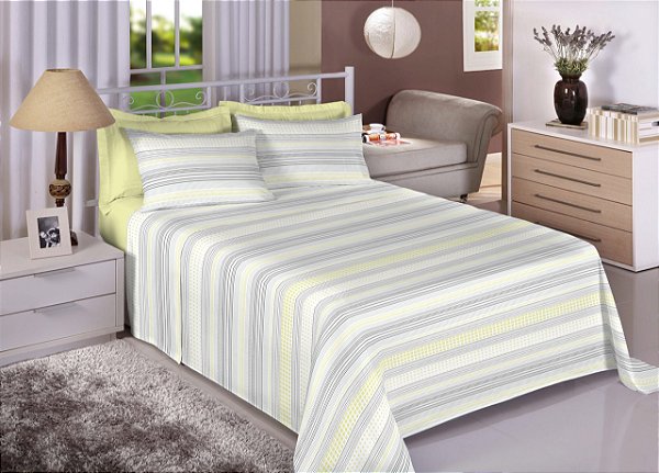JG CAMA ENC PREMIUN LINEA CASAL 7429-2 AMARELO