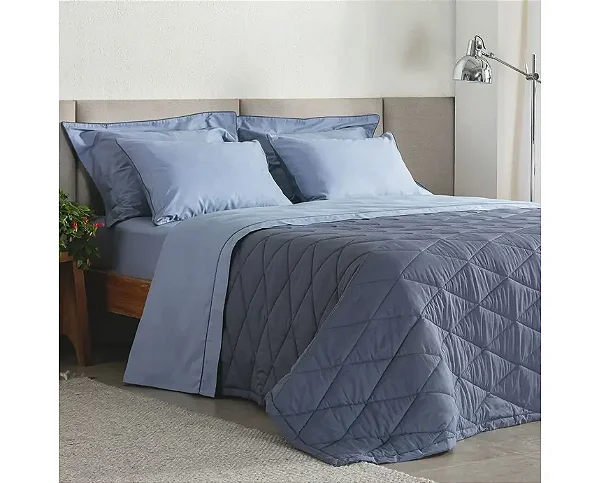 Jogo de Cama Buddemeyer Casal Vision New Colors Azul