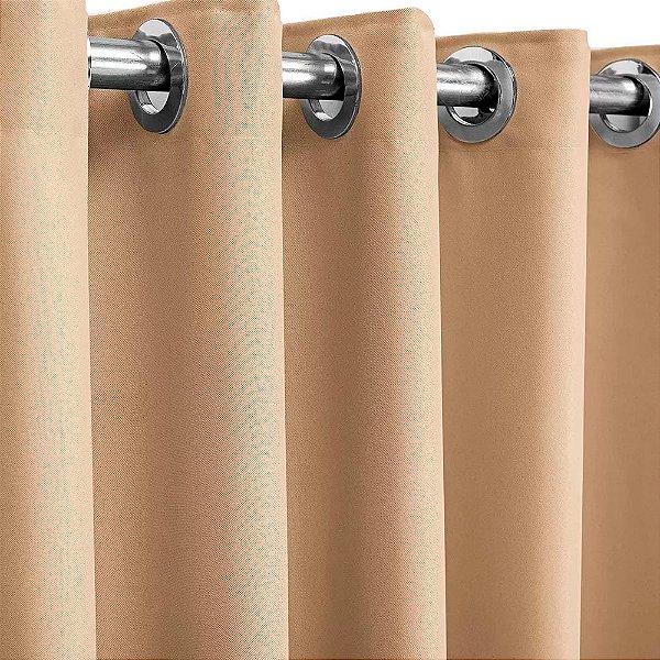 CORTINA BECADECOR BLACKOUT LISO 260X170 PALHA