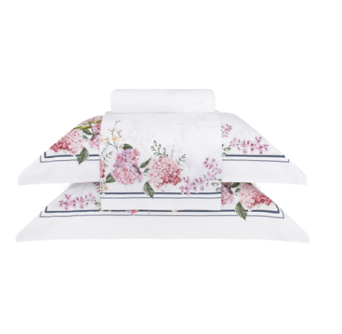 Jogo de Cama Buddemeyer Queen Percalle Hortências