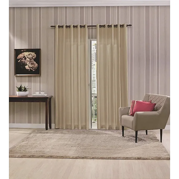 CORTINA BJA RUSTICA 420X250 POLI LATTE