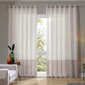 CORTINA BJA DUO 540X280 MONACO MARFIM