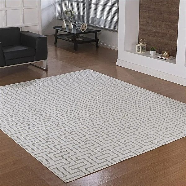 TAPETE NIA BELGA PRIME 140X200 DES 007 MARFIM