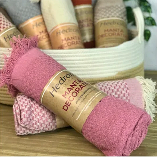 Manta Hedrons Buzios 120x145 Old Rose