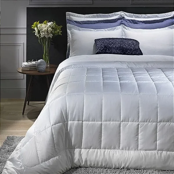 EDREDOM HDR LUMA COMFORT SOLTEIRO 160x240 BRANCO