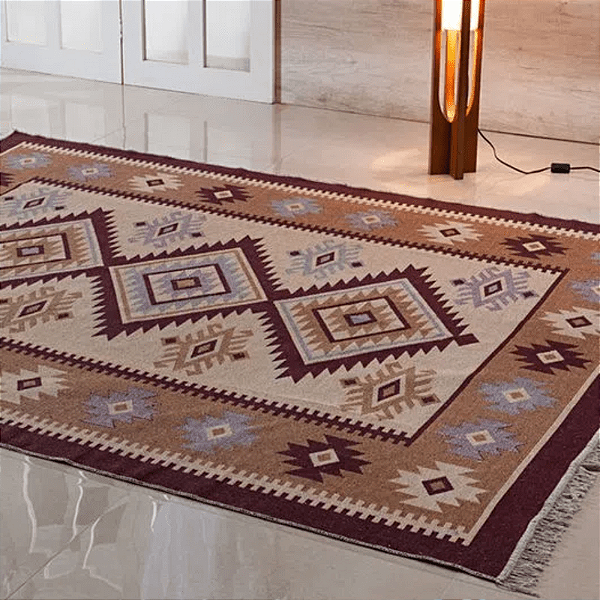 TAPETE NIA KILIM ANTEP 100X140 DES 002 BEGE