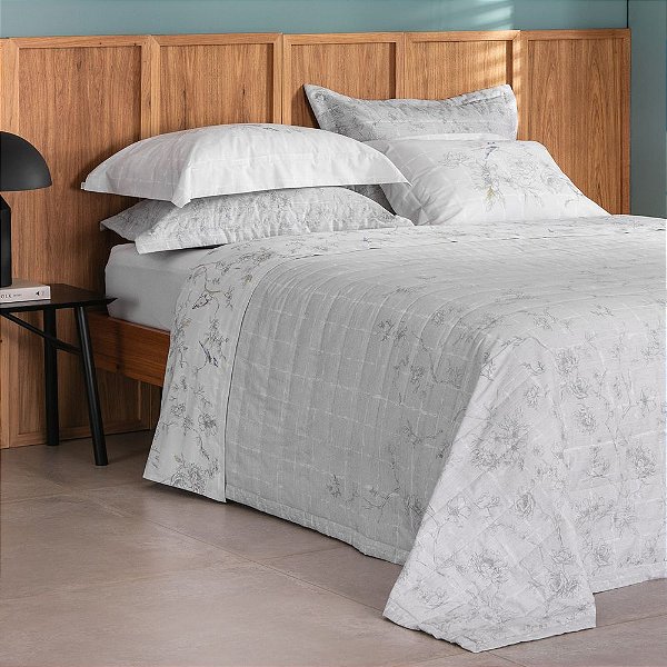 Jogo de Cama Buddemeyer Queen Percalle Naturale
