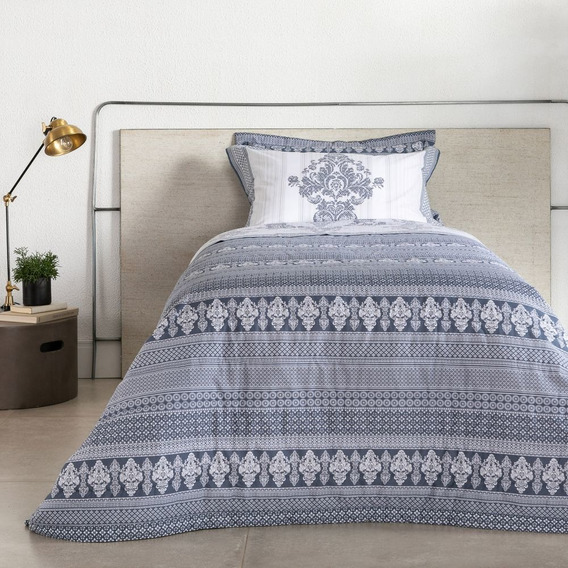 Jogo de Cama Buddemeyer Solteiro Percalle Windsor Azul