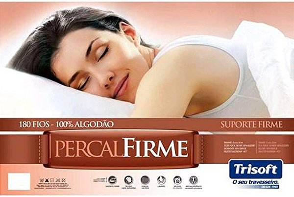 TRAVESSEIRO TRI PERCAL FIRME 50X70