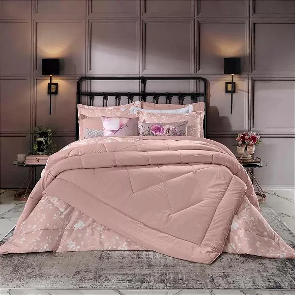 EDREDOM HDR LUMA COMFORT 220X240 ROSA BLUSH