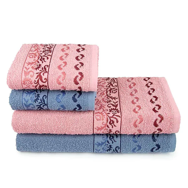 Jogo de Banho Lufamar 4pcs Campestre Camelia