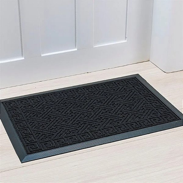 TAPETE NIA PORTA LIMA 45X75 DES PRETO