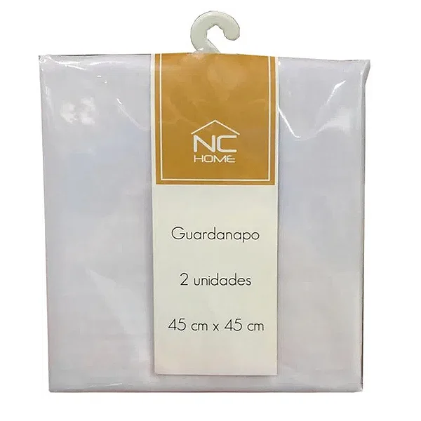 KIT GUARDANAPO MILANO NC 45X45 2PCS BRANCO