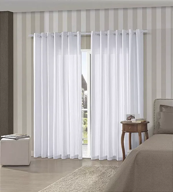 CORTINA BJA PRATIKA 260X170 AMASSADA SLIM BRANCO