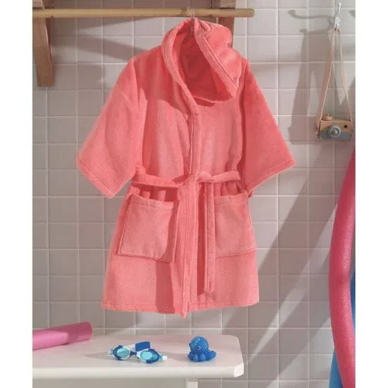 ROUPAO DOL BABY VELOUR CAPUZ LISO G COR 9974
