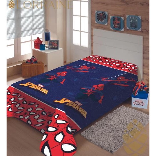 MANTA JOL MARVEL FUN C/CINTA 150X200 H ARANHA