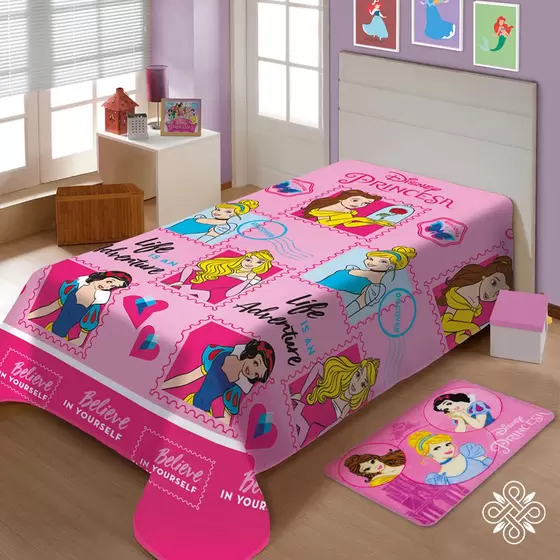 MANTA JOL DISNEY FUN C/CINTA 150X200 AMIGAS PRINC