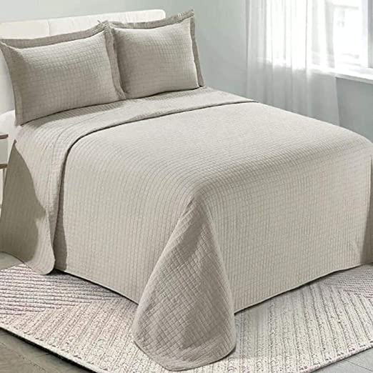 KIT COLCHA CAM LOFT KING CONCRETO 3PÇS