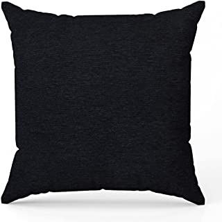 Capa Almofada Hedrons Caioba Lisa  45 X 45 Preto