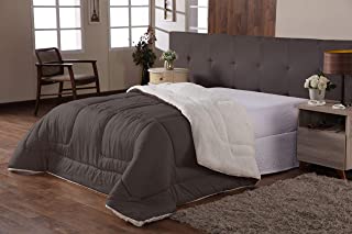 COBERTOR HDR ULTRASHERPA CASAL SLIM 190X220 TAUPE