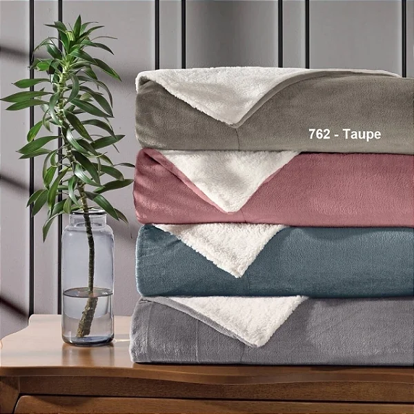 Cobertor Hedrons HDR Ultrasherpa Queen 2,35x2,60 Taupe