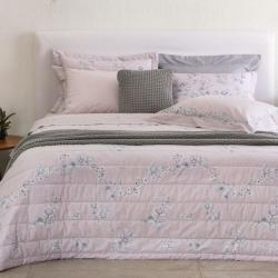 Jogo de Cama Buddemeyer Queen Percalle Cottage Rosa