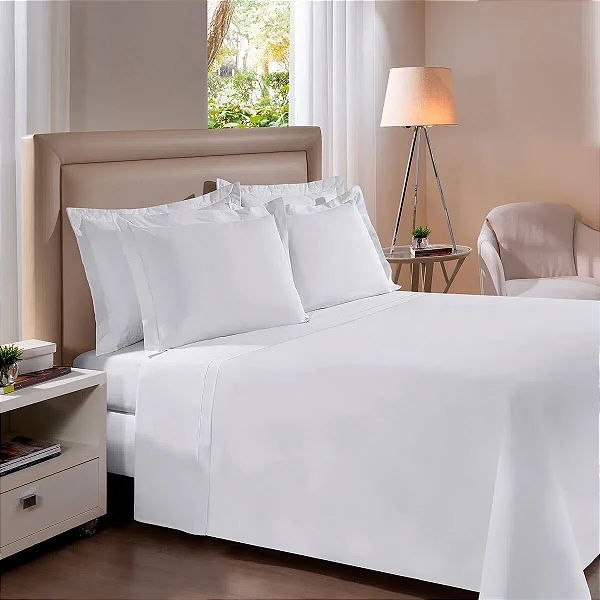 Jogo de Cama Bouton Casal Refinatta Branco