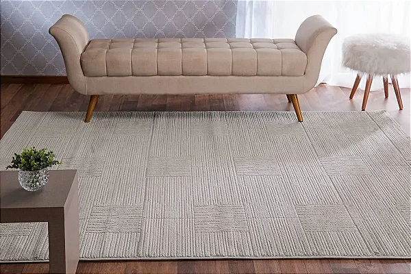 TAPETE NIA PIZA 100X150 PRATA