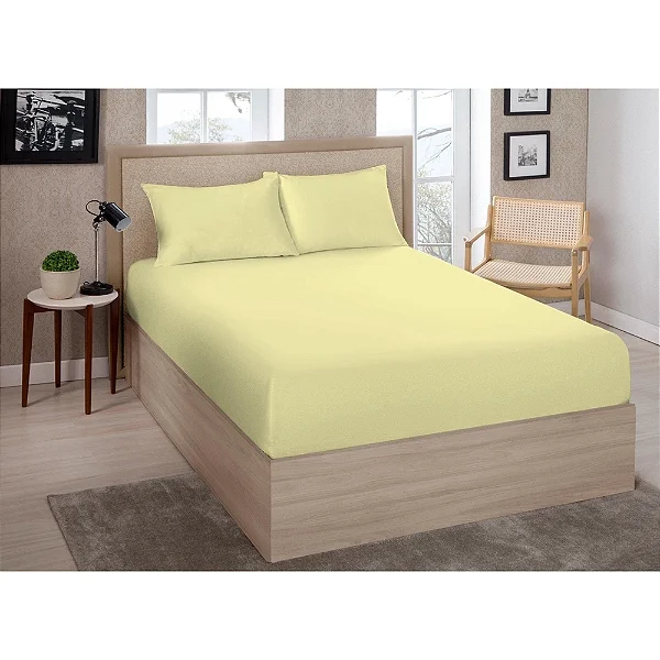 LENÇOL AVULSO ENC PREMIUM LINEA QUEEN AMARELO