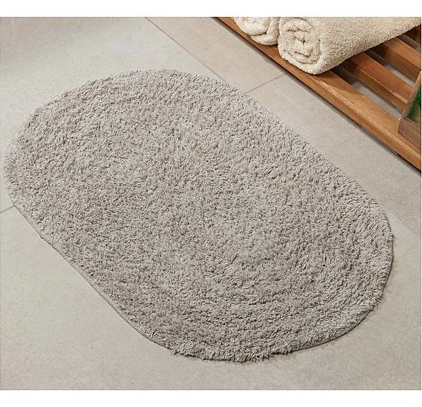 TAPETE NIA BANHEIRO MONTERREY 40X60 CINZA