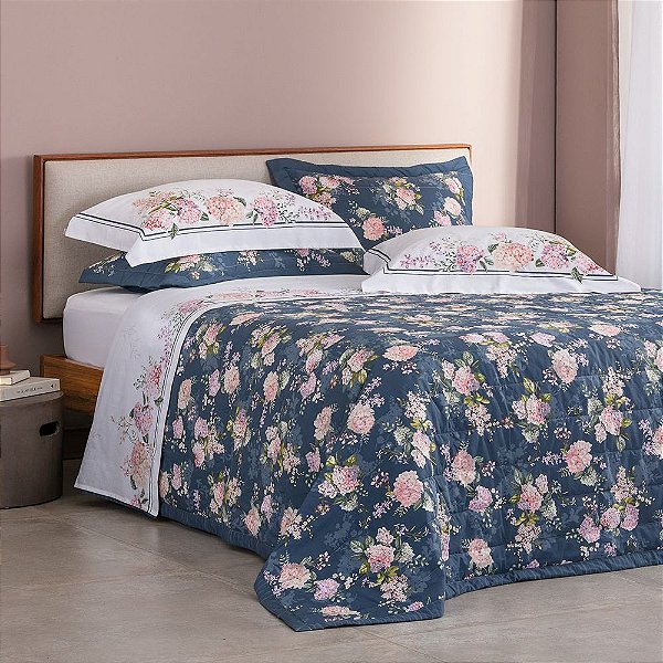 Jogo de Cama Buddemeyer B Percalle Hortências Casal