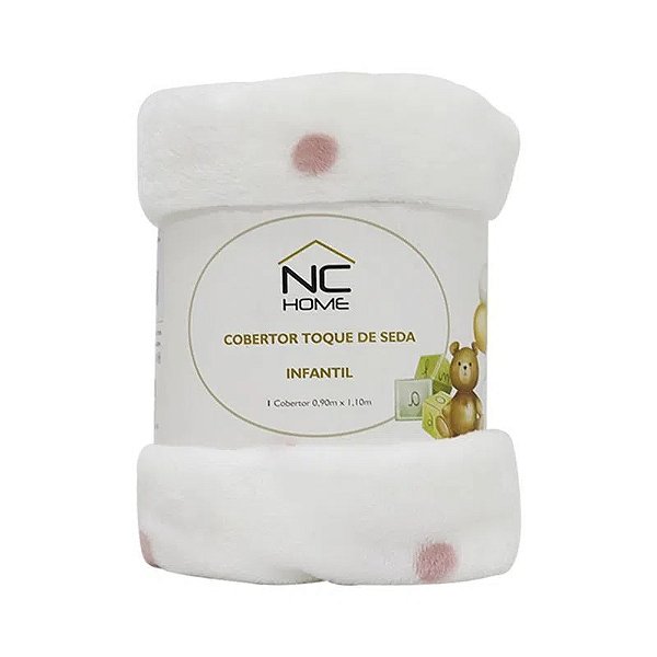 COBERTOR NIA TOQUE DE SEDA POA INF 90X110 BRANCO